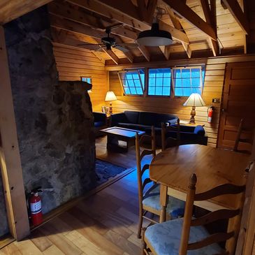 Cabin 1, interior, main space