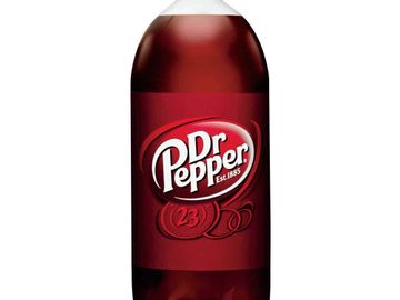 2 Liter bottle of Dr Pepper