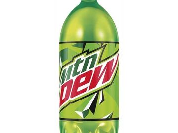 2 liter Bottle of Mountain Dew