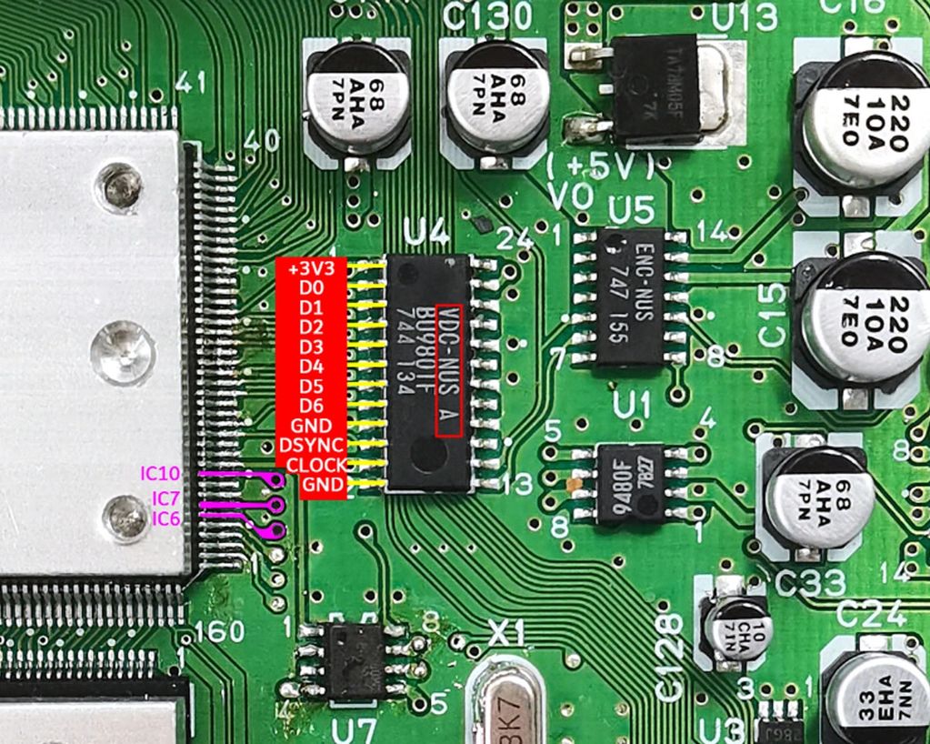 HISPEEDIDO-N64Digital HDMI Mod Kits, Porta de Transferência, PCB