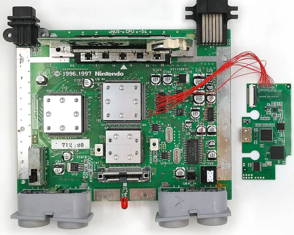 HISPEEDIDO-N64Digital HDMI Mod Kits, Porta de Transferência, PCB