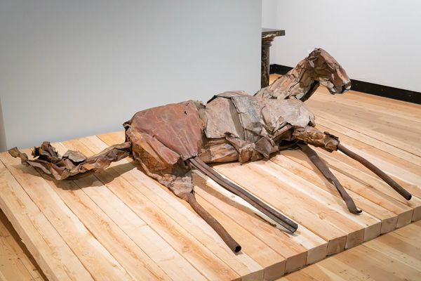 Deborah Butterfield, "Echo", 1986. Tin and steel sculpture 