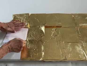 Gold Leafing, gilding, 14K gold leaf, Metallic leafing, Gold leaf