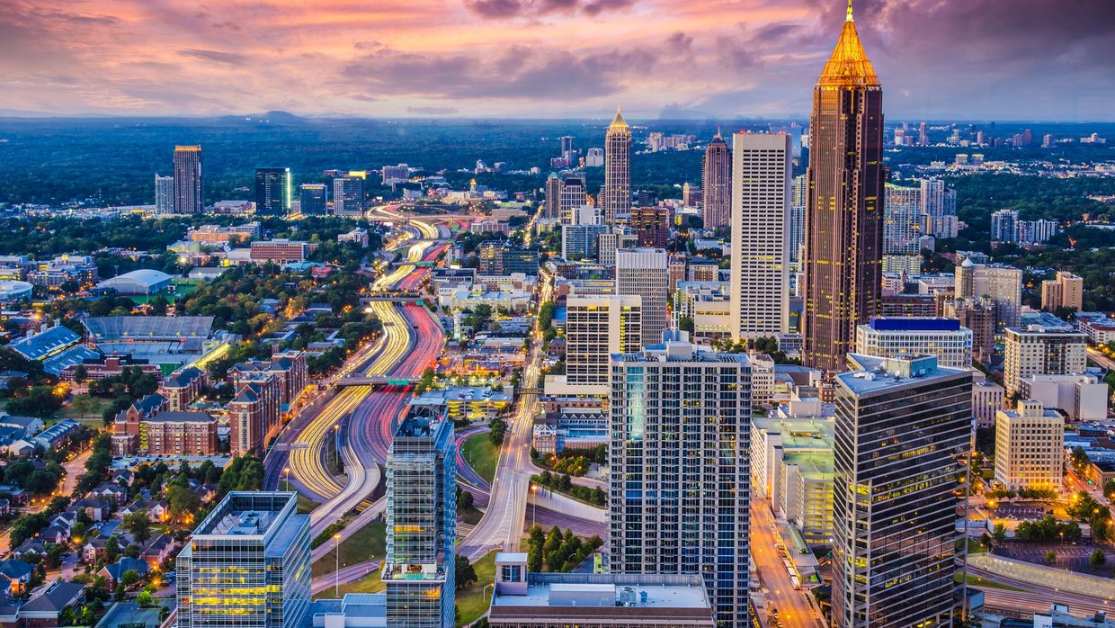 image of Atlanta, GA at Dusk