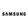 Samsung logo in black text on a white background.