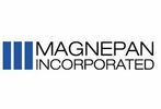 Logo of Magnepan Incorporated with blue bars and black text.