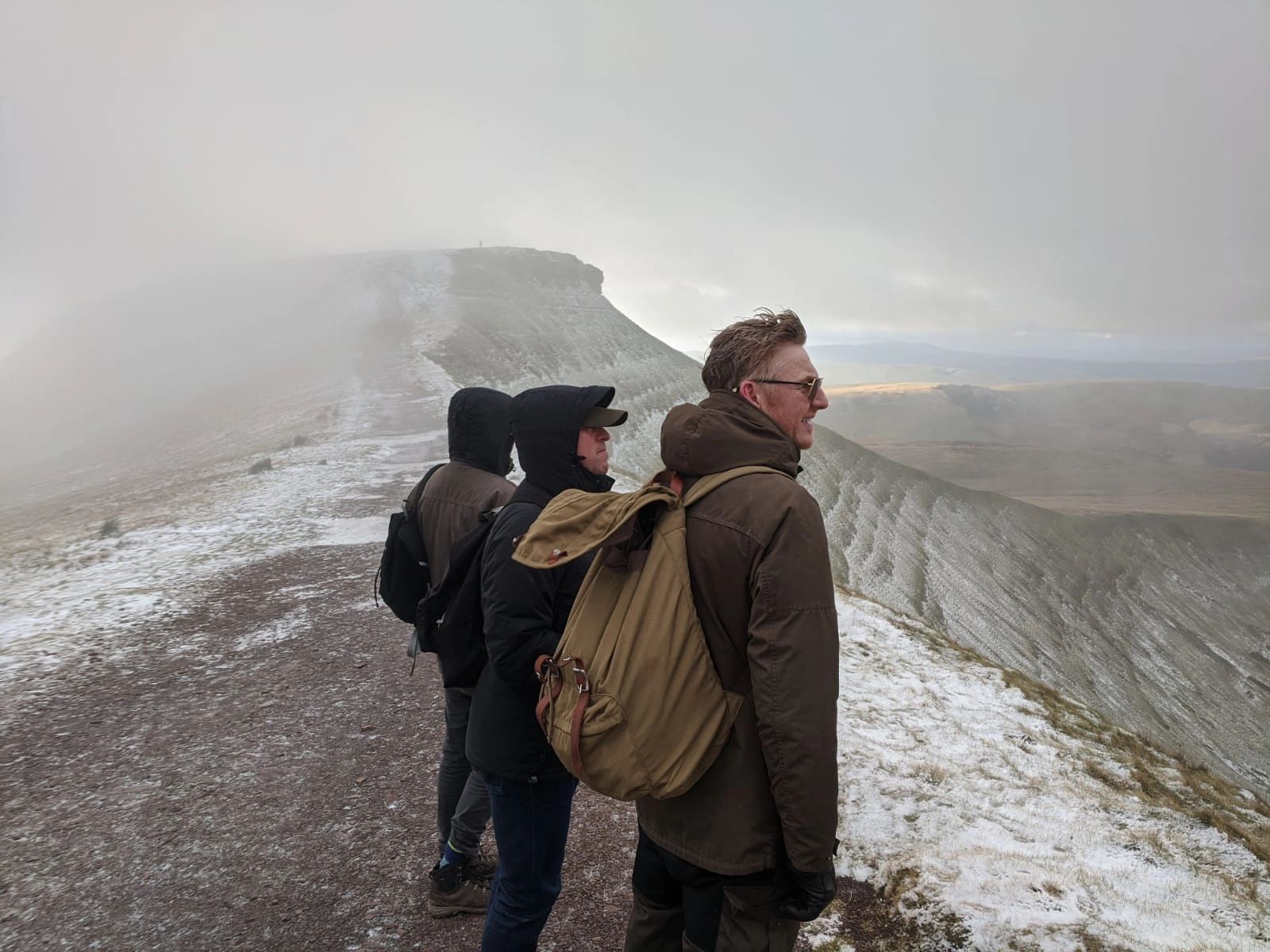 The view from Pen Y Fan, at the top of the Brecon Beacons