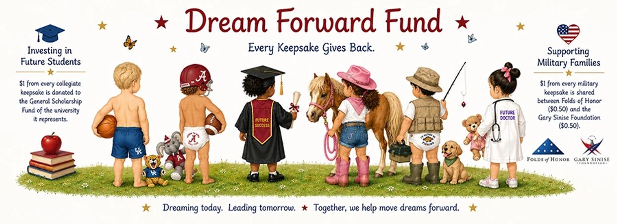 Children dressed for various future careers promote the Dream Forward Fund.