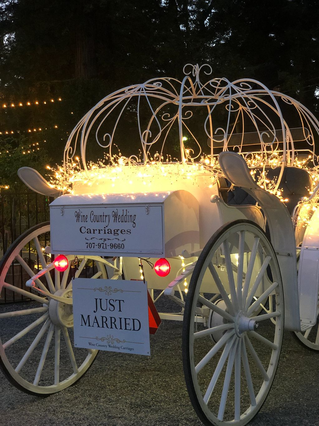 Illuminated Cinderella Princess Carriage at Deer Creek Villa.