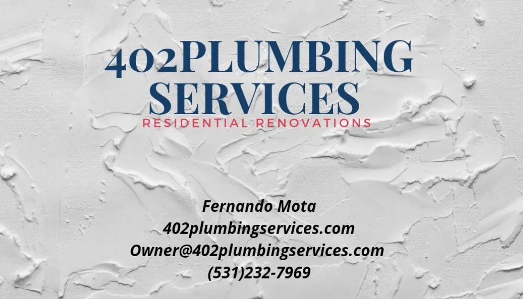 402plumbing. Plumber Omaha. Omaha Area Plumber.