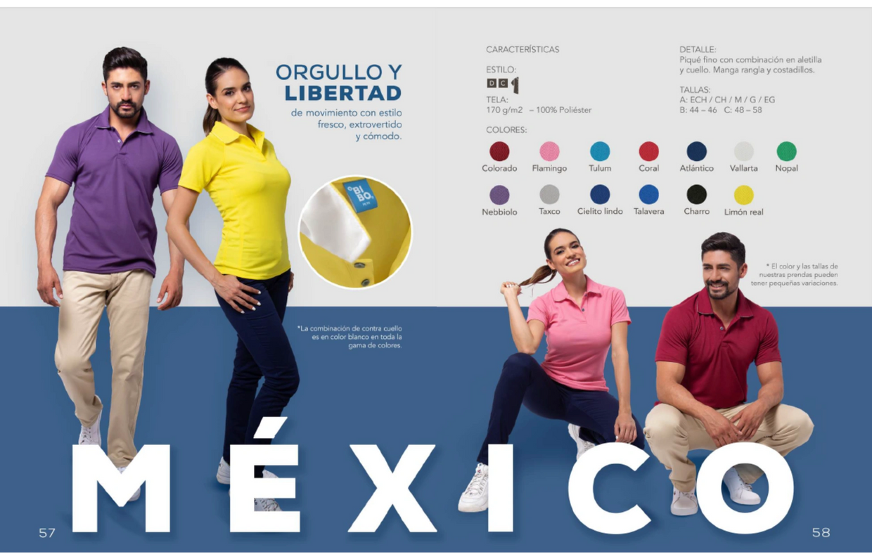 Playera Polo México