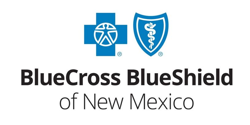 Logo of BlueCross BlueShield of New Mexico.