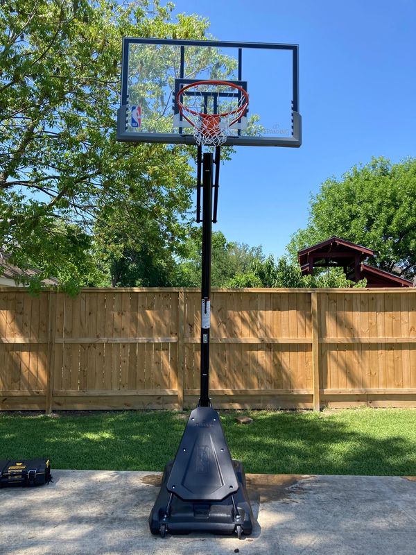 Spalding 54 in Angled Portable Basketball Hoop