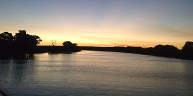 Murray River at dusk - South Australia 