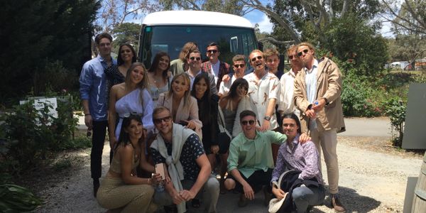 A group of people at Barristers Block Wines - Adelaide Hills