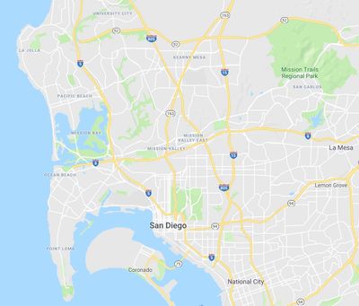 Map of all retail locations. 