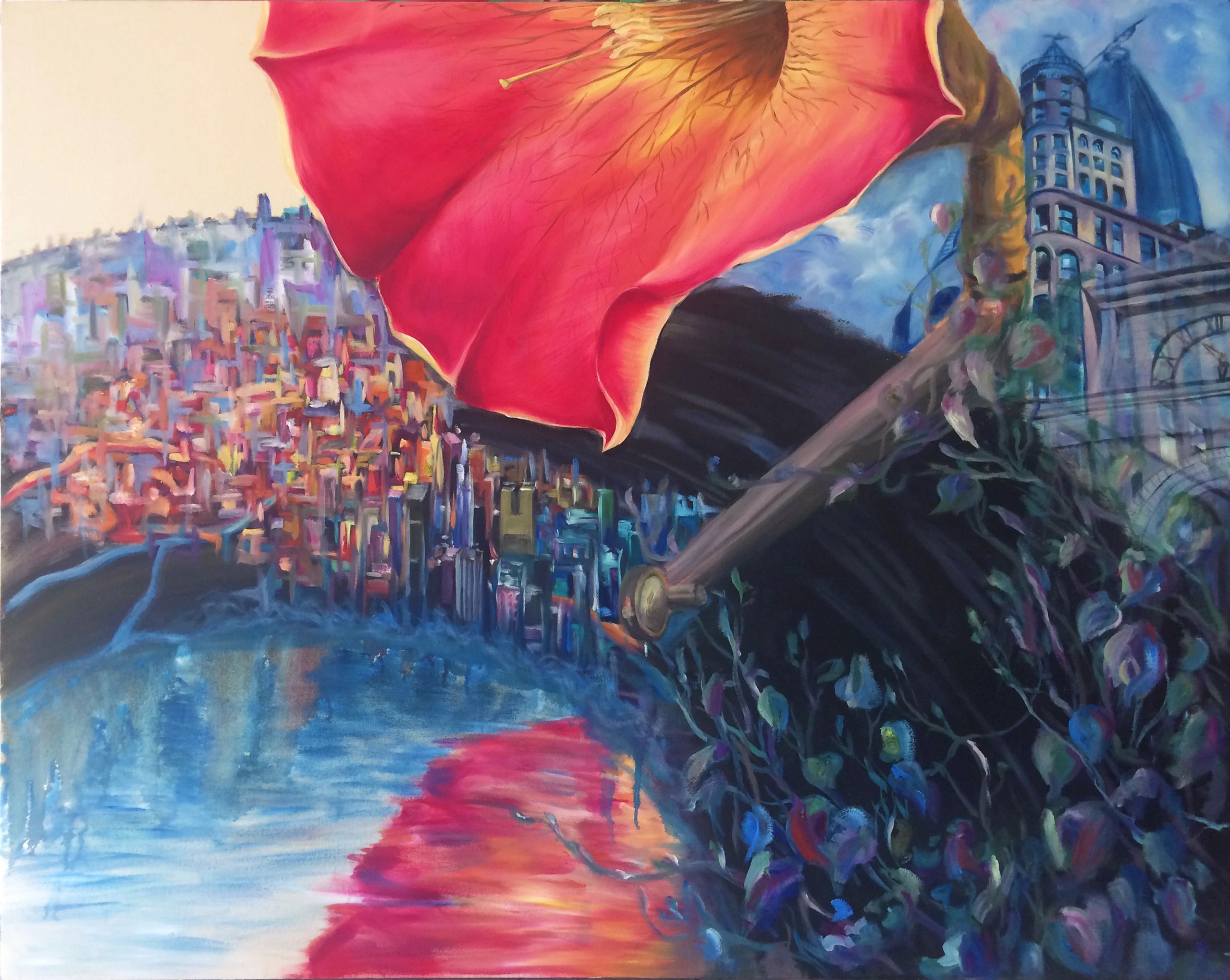 The Blooming Life, oil on canvas