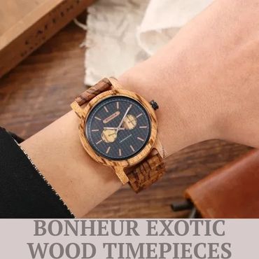 BONHEUR Exotic Wood Timepieces
