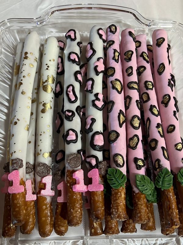 Wild one, chocolate covered pretzel rods! 