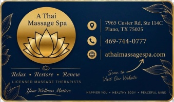 Authentic Thai Massage in Plano,  located at 7965 Custer Rd, ste 