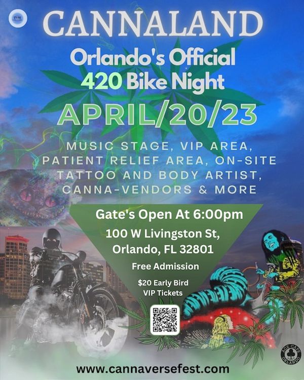 Cannaland, 420, weed, Orlando, Marijuana, Medical Marijuana, Ace Cafe, Downtown Orlando Event, 420
