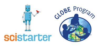 Logos of SciStarter and GLOBE Program side by side.