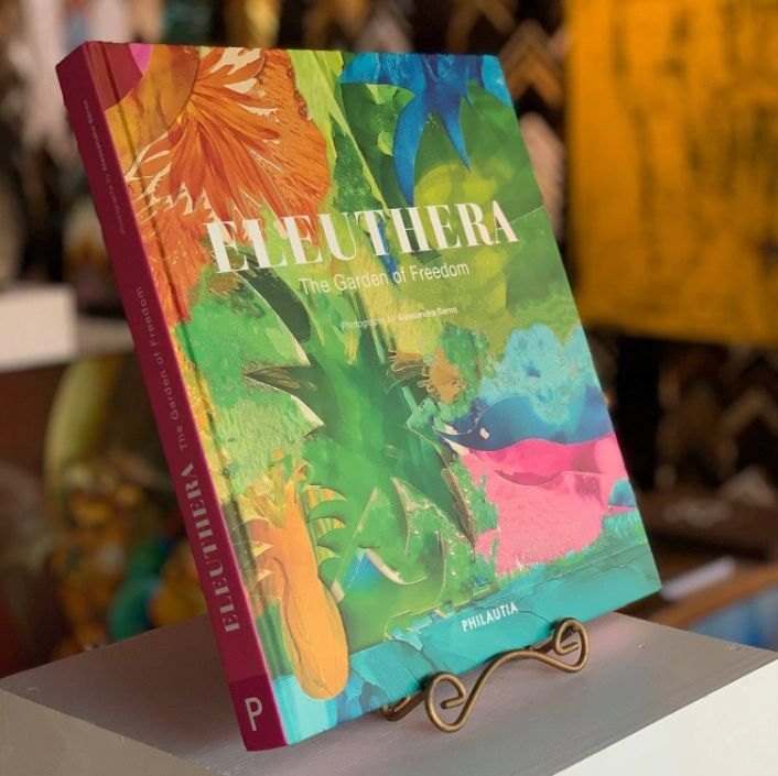 An image of the coffee table book "Eleuthera" by the photographer Alessandro Sarno. 