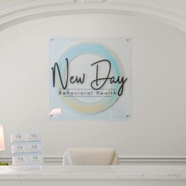 Reception area of New Day Behavioral Health.