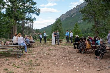 elopement at lily lake picnic area package by marry me in colorado