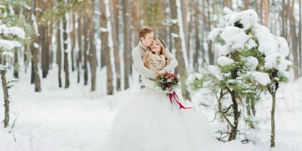 Winter Wonderland Colorado Elopement Wedding by Marry Me In Colorado