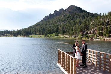 lily lake dock all inclusive micro wedding package estes park