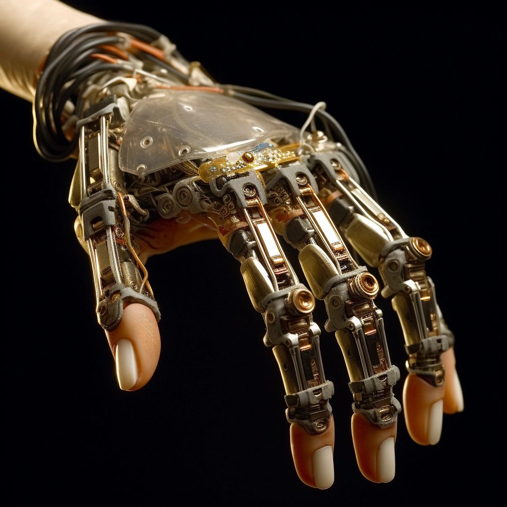 Humanoid Robotic Hand with Embedded Sensors