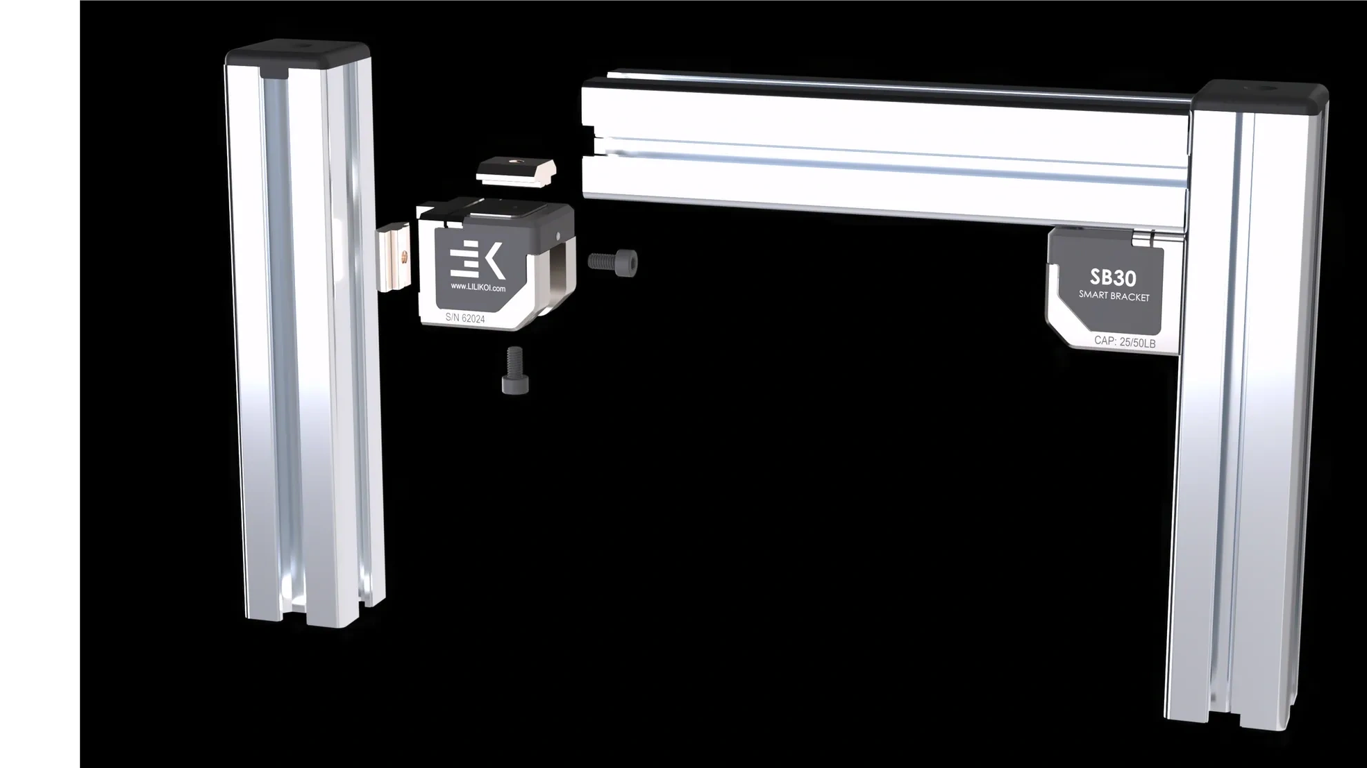 LILIKOI innovation SB30 strain gauge force sensor for t-slot extrusion systems. 