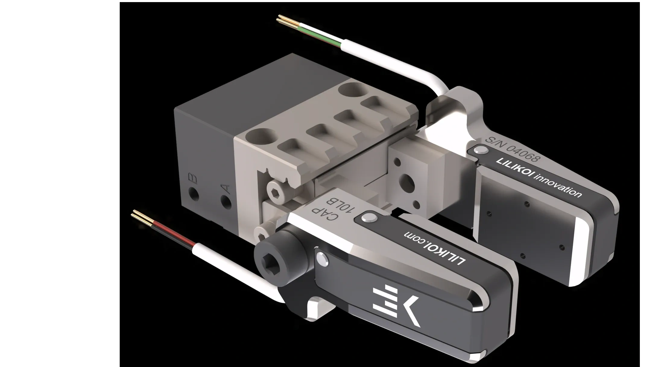 FG10 strain gauge finger force sensor, robotic gripper application. 