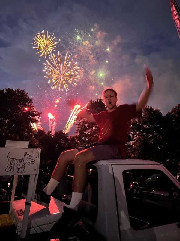 Dan at the Rockville Fireworks