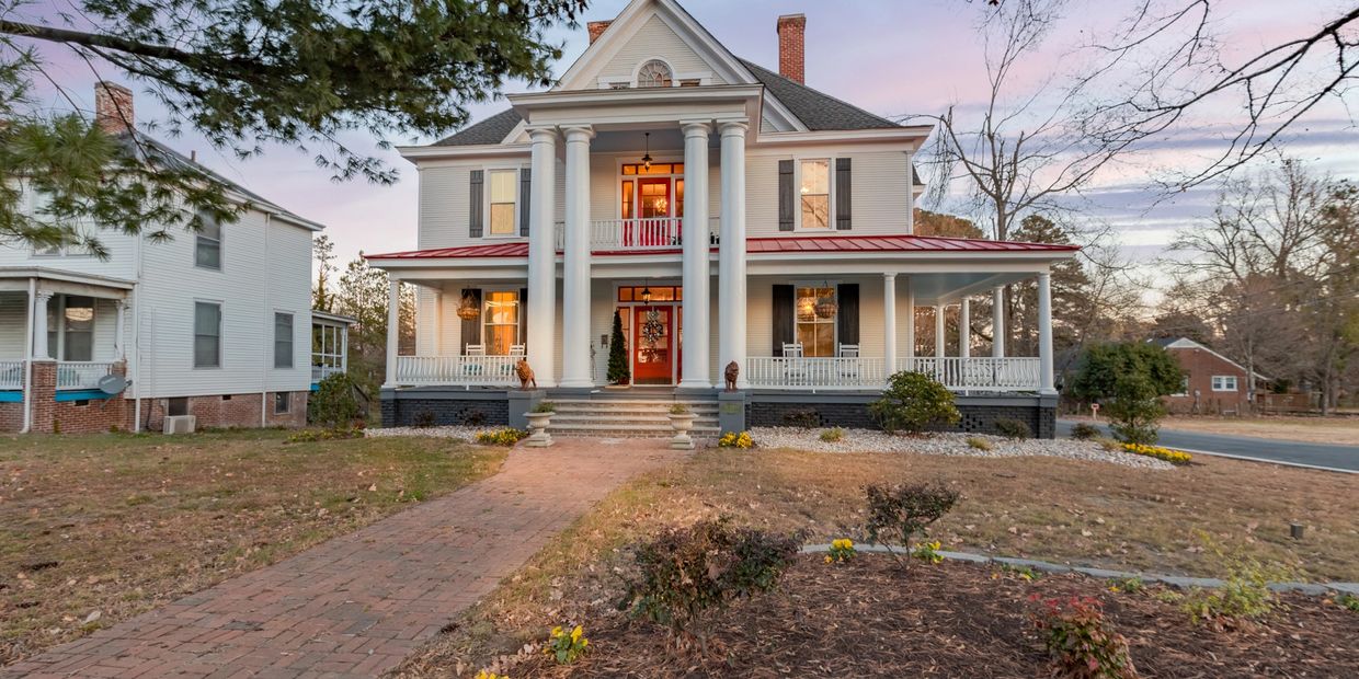 View of The Bagley House from main street. 