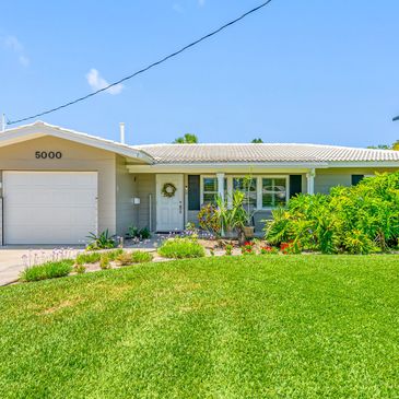 Home that has butterfly garden 