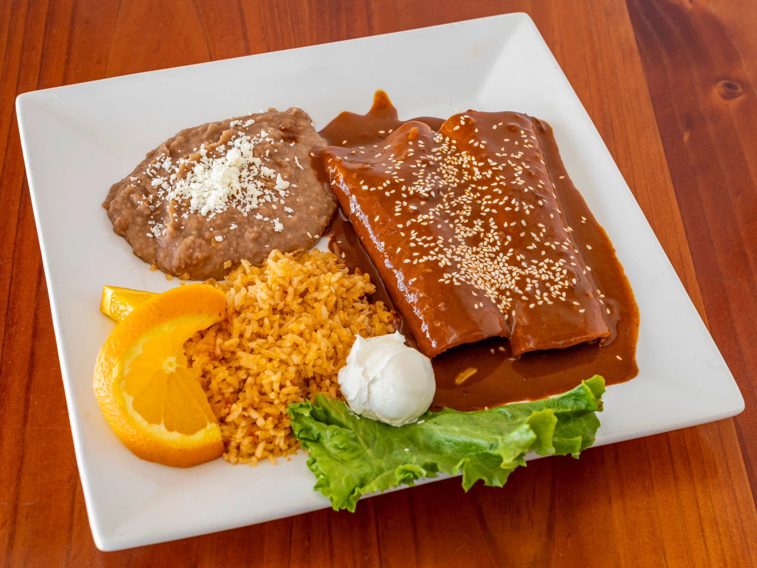 Traditional Mole Enchilada