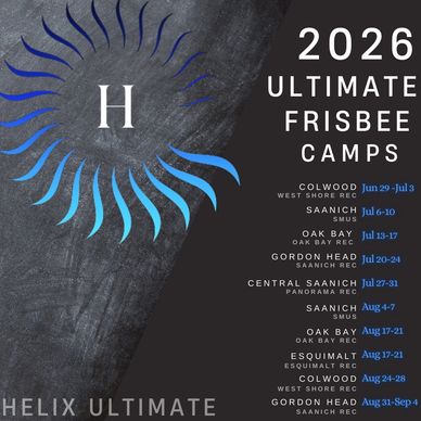 2026 Ultimate Frisbee Camps schedule with locations and dates.