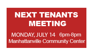 Next Tenants Meeting:
TBA 