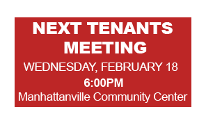 Next Tenants Meeting:
TBA 