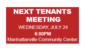 Next Tenants Meeting:
TBA 