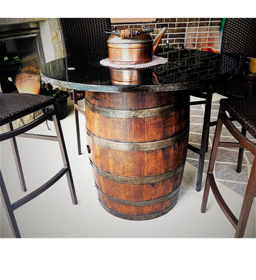 Cafe Barrel Patio Table