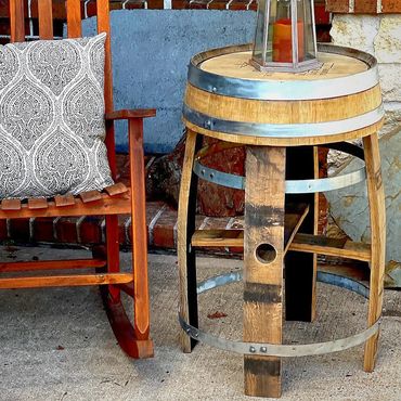 Cafe Barrel Side Table