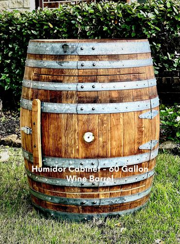 Barrel Humidor Cabinet.