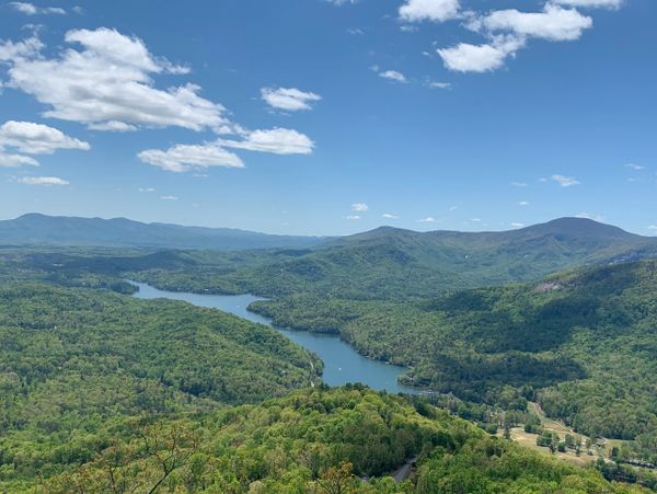View from hiking the Conserving Carolina Young's Mountain Trail