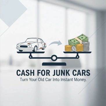 Cash for junk cars service turning old vehicles into instant money.