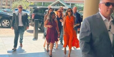 Bodyguards protecting CEO's