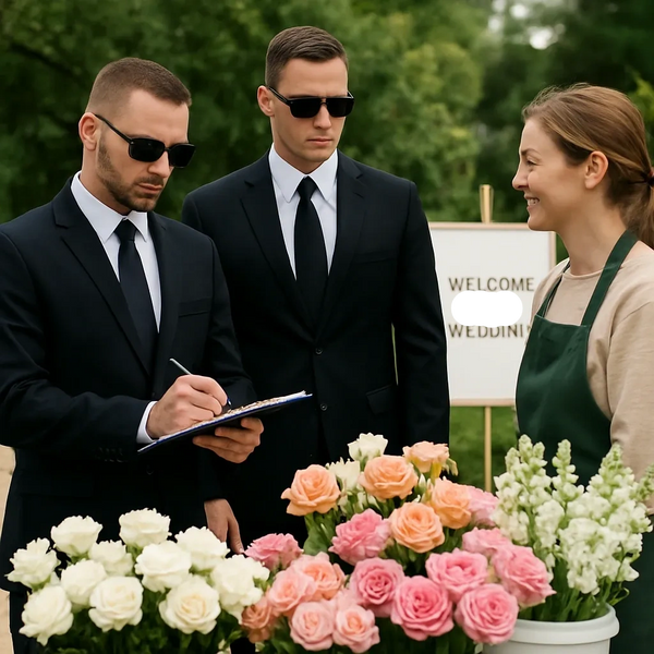 Wedding security checking in florist vendors, Wedding Security