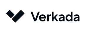 Verkada logo with stylized checkmark and bold text.